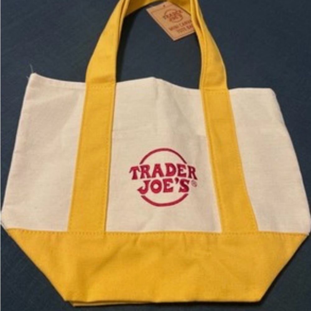 Yellow and White Tote Bag